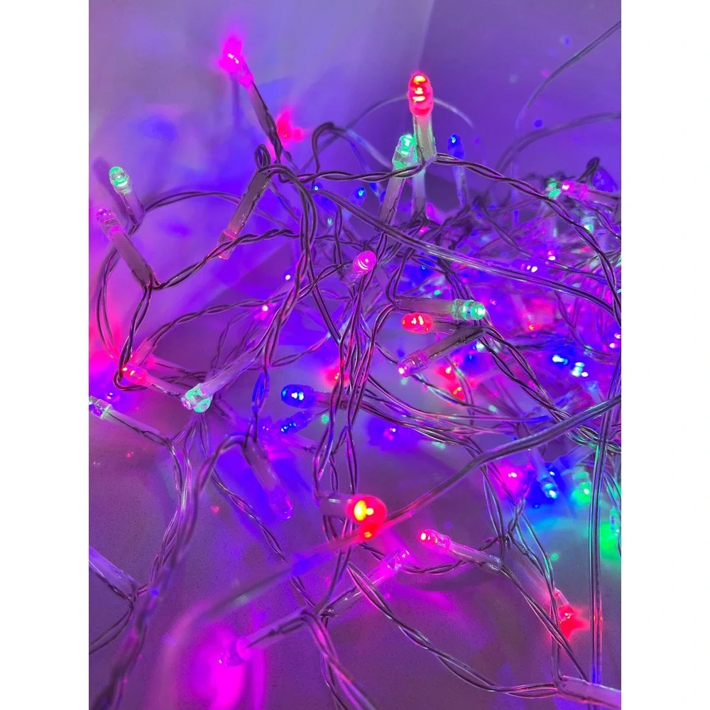 Multicolor LED Fairy String Lights USB Powered Clear Wire Mode Control Decor